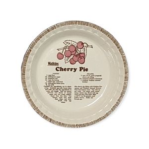 Vintage Watkins Ceramic Cherry Pie Dish
